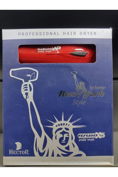 Hector 2400 Watt Red Color Newyork Style Professional Hair Dryer and Blow Dryer - Miyracle 210315