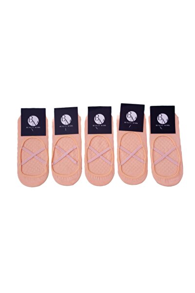 6'lı Ten Rengi Plates Ve Yoga Çorabı