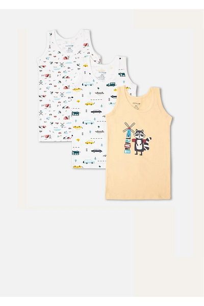 ÇamaşırcımShop Assortment Pack of 3 Mixed Patterned Boys' Athlete