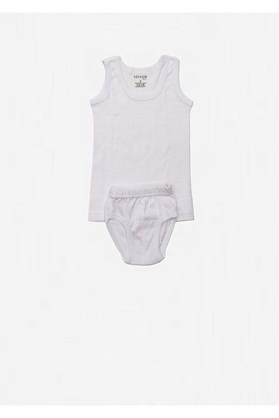 ÇamaşırcımShop Set de chiloți albi pentru băiat, 100% bumbac
