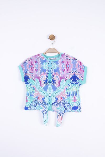 nk kids 34516 Kız Çocuk Turkuaz Beta Bluz