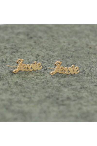 Dkmn Silver Isimli Gümüş Küpe Kadın Gümüş Küpe