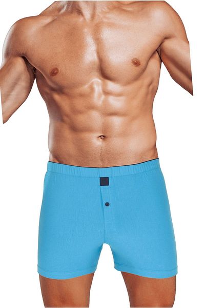 TheDon Χτενισμένο βαμβακερό πλεκτό Ανδρικό Boxer Turquoise