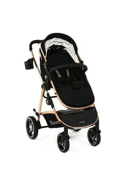 YOYKO City Seyahat Sistem Bebek Arabası 3 In 1 Siyah Rose