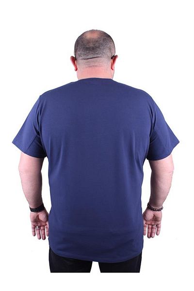 Starbattal Tricou de bază cu decolteu în V din Lycra pentru bărbați 11170 Marine