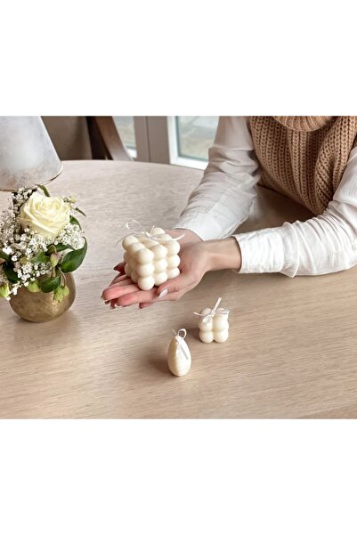 La Perla Bubble & Mini Bubble Ve Mini Istiridye Set Beyaz Renk Vanilya Esanslı