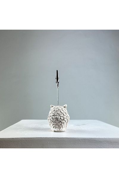 oasis decoration Antique Owl Note Holder