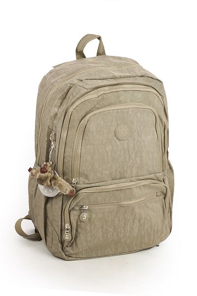 İMAKS 571 Crinkle / Clinkir Αδιάβροχο Ελαφρύ Multi-Eye Sports, Travel, School, Laptop Backpack Beige 1g