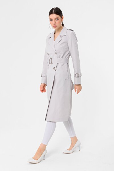 Icon Kadın Lila Şimal Trençkot 1639 Kb