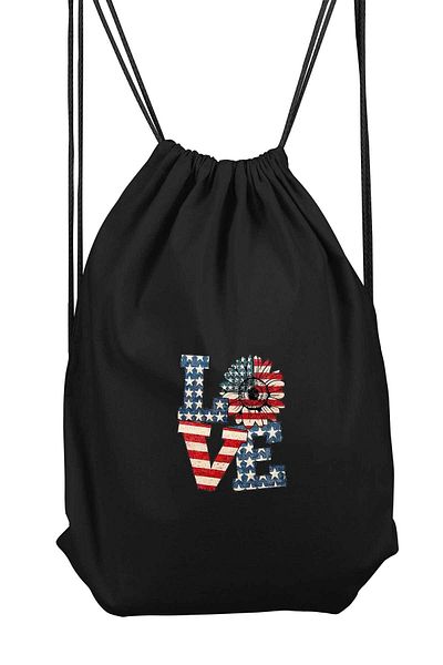 herotasarım Αθλητικό σακίδιο πλάτης Love Usa Bll3701 Model