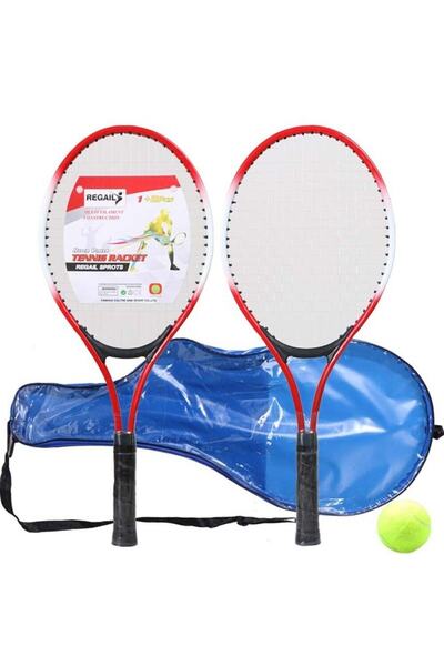 Buffer Çocuk Tenis Raketi Seti 21 Inç 2 Raket 1 Top Çantalı Set