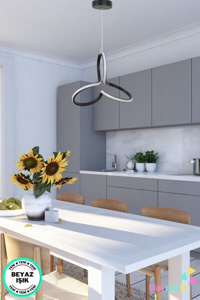 Harnelli Mutfak Oda Hol Antre Beyaz Işık Modern Ledli Avize