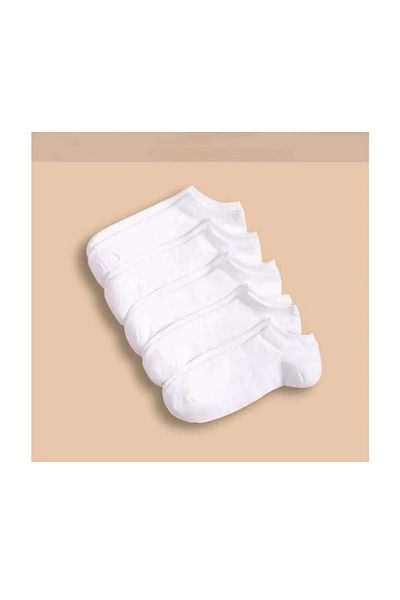 moa socks Бели памучни чорапи с дължина до глезена 10 части Sck08