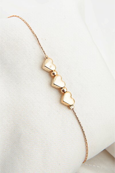 EUROMODA Triple Heart Design Anklet Foot Accessory