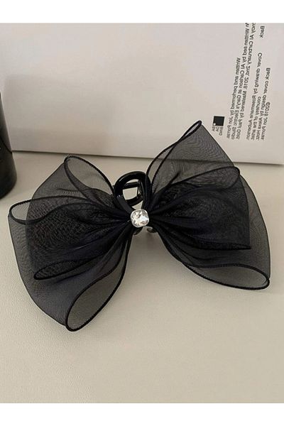 CSR AKSESUAR Cataramă cu zăvor din organza cu piatră de zircon