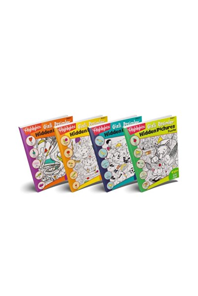 Highlights Yayınları Gizli Resimler Hidden Pictures 4 Lü Set Eğlenceli Eğlene...