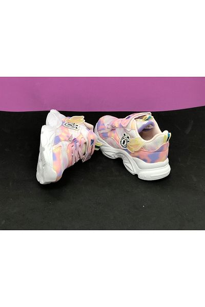KAFKASLAR AYAKKABI Pantofi sport ortopedici colorați cu model de fluturi pentru fetiță