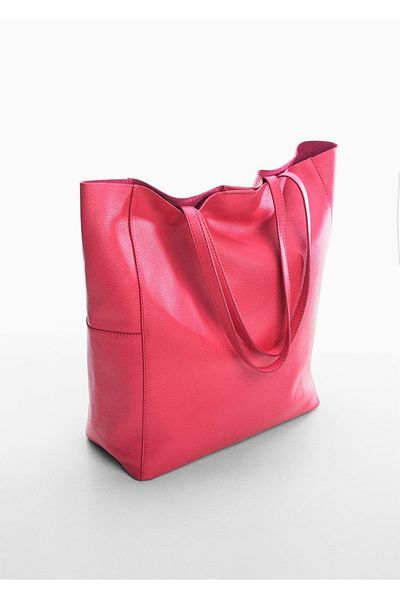 MANGO Woman Geantă Shopper din piele