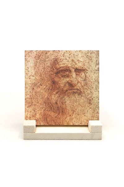 Sadrazam Self Portrait Leonardo Da Vinci, 1512 Printed Natural Stone Desktop