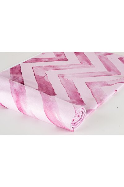 cott land Ροζ ζιγκ-ζαγκ ψηφιακή εμπριμέ πετσέτα παραλίας