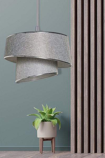 EvLight Eftelya Asymmetric Pendant Lamp Chandelier Gray