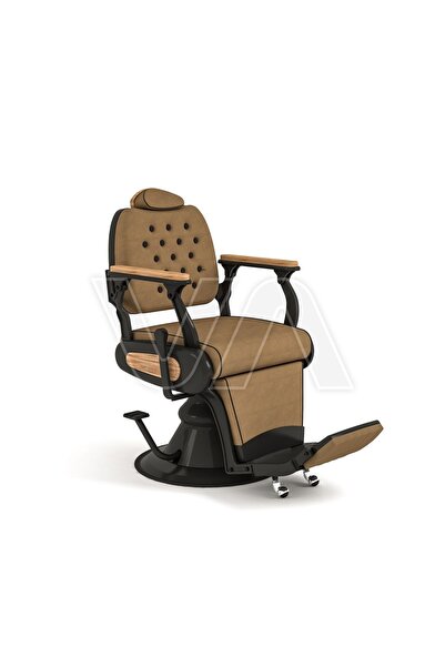 VEGA Ortopedik Ayarlanabilir Özel Yapım Merta Brown Koyu Kahve Berber Koltuğu