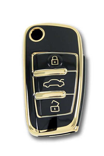 Skilit Audi 2005 A3 A4 Q5 Q7 Cheie Auto Pliant Neagră Carcasă Control Cheie Breloc Auto