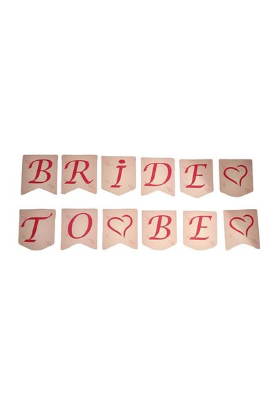 booddie Bride To Be Envelope Banner Text