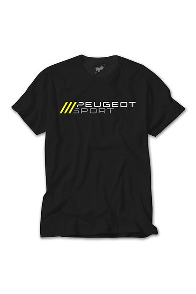 Z zepplin Μαύρο μπλουζάκι Peugeot Sport Slash