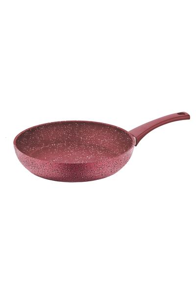 OMS PASLANMAZ 3210 Tek Parça Bio Granit 30x6 Cm 3,35 Litre Tava Kırmızı