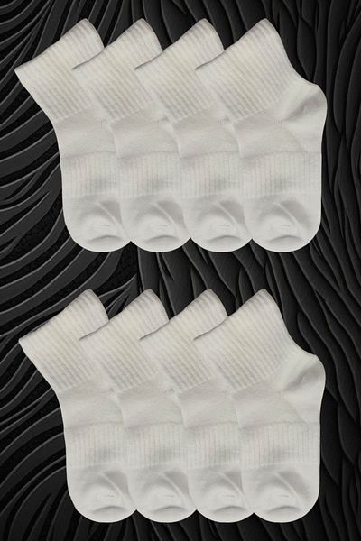 Leement socks Детски безшевни чорапи до средата на крачола, 8 чифта, памучни