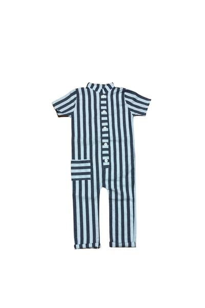 momchi Dream Line Cepli Organik Keten Çocuk Tulum