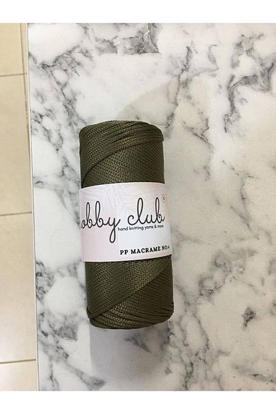 hobby club Premium 200 Gr 5 Pieces Polyester Macrame Thread (khaki) Supla Thread and Bag Thread
