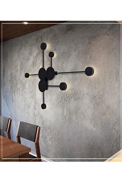 SimaAvize Siyah Modern Aplik