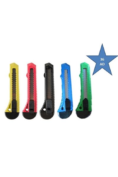 FOUR SEASON 36 Pieces 18 Mm Thick Wide Plastic Utility Knife Falçata