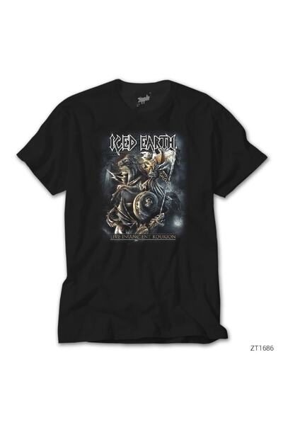 Z zepplin Μαύρο T-Shirt μοντέλο Ice Earth ZT1686