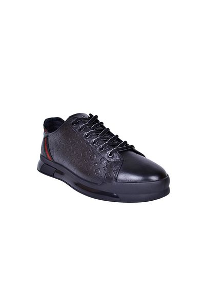 MARCOMEN 17276 Men's Black Leather Shoes