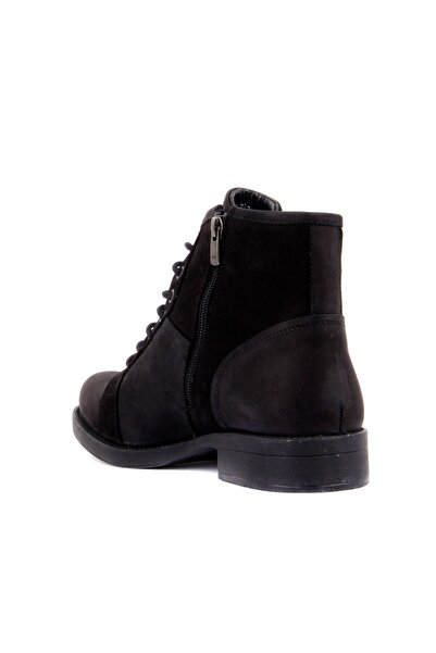 SailLakers - Γνήσιες δερμάτινες μαύρες ανδρικές μπότες 102-2733-900