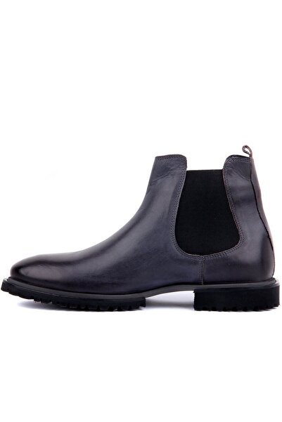 SailLakers - Gray Leather Eva Sole Men's Boots 102-3285-081155