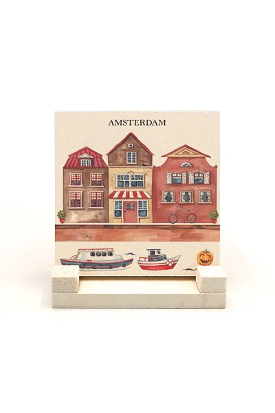 Sadrazam Amsterdam Visual Printed Natural Stone Tabletop