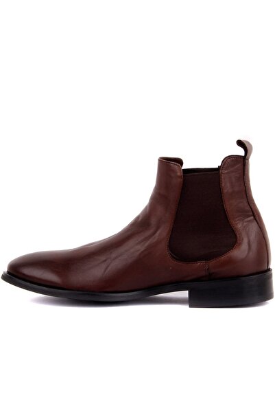 SailLakers - Brown Leather Men's Chelsea Boots 102-3664-1155Kr