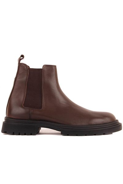 SailLakers - Brown Leather Men's Chelsea Boots