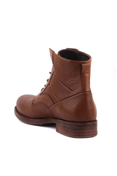 SailLakers - Ανδρικές μπότες με δερμάτινα κορδόνια 102-4016-GOL