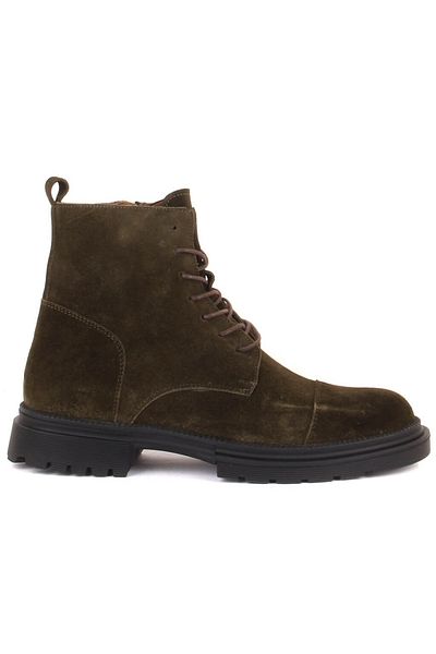 SailLakers - Khaki Suede, Lace-Up Men's Boots