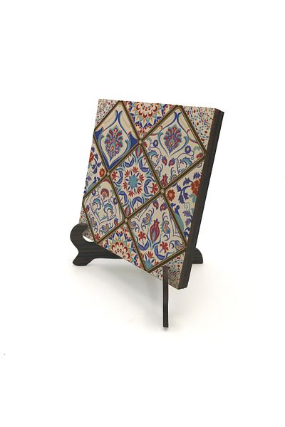 Sadrazam Italian Tile Pattern Printed MDF Desktop