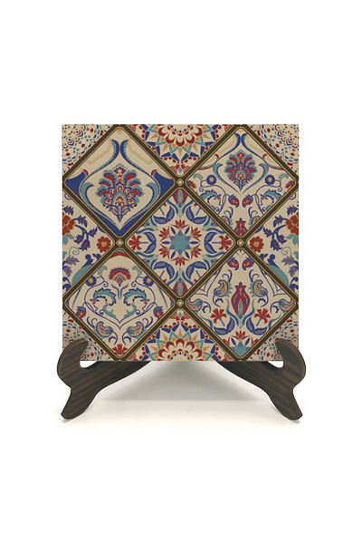 Sadrazam Italian Tile Pattern Printed MDF Desktop