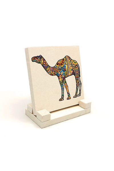 Sadrazam Camel Printed Natural Stone Tabletop