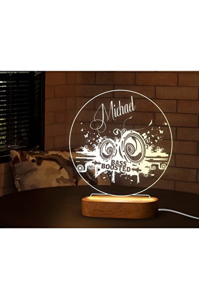 Bk Gift Kişiye Özel Isimli Dekoratif Led Lamba, Gece Lambası, Ev Dekorasyonu,...