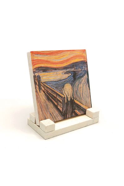 Sadrazam Scream Edvard Munch, 1893 Printed Natural Stone Desktop