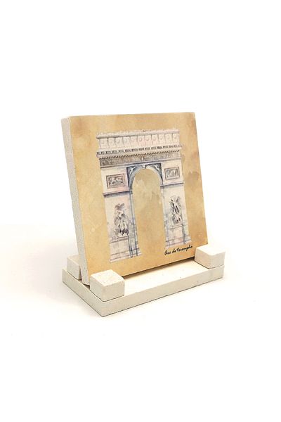 Sadrazam Victory Jewelry Arc De Triomphe Printed Natural Stone Desktop